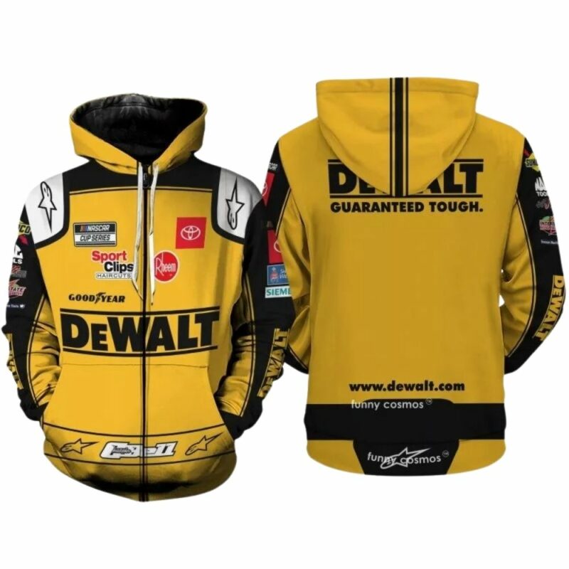 Christopher Bell Nascar 2022 Dewalt Guaranteed Touch 3D Hoodie 2