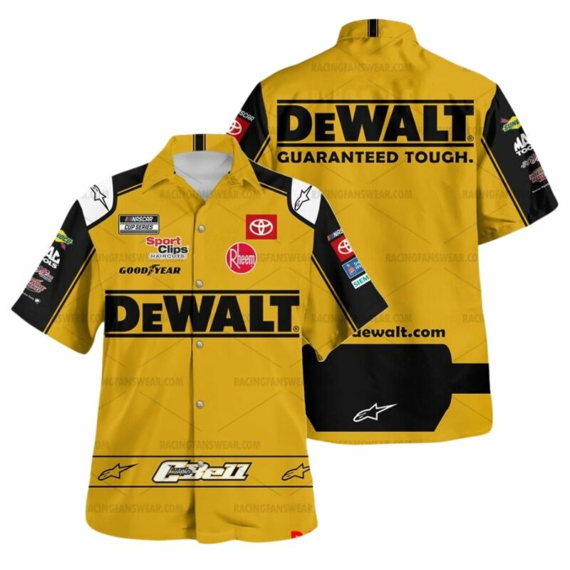 Christopher Bell Nascar 2022 Racing Dewalt Uniform Hawaiian Shirt 1