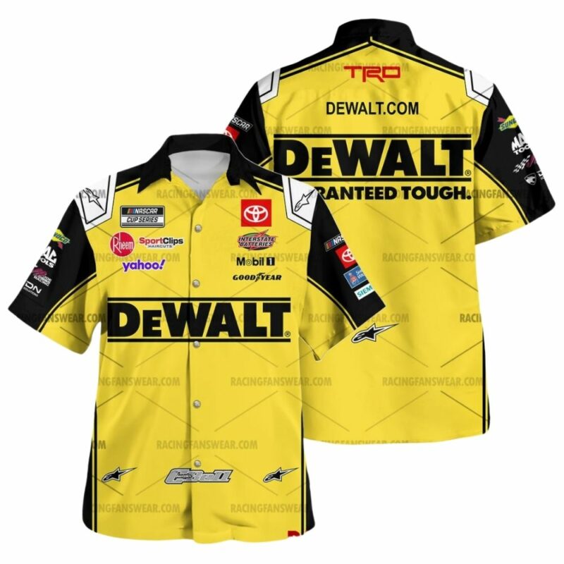 Christopher Bell Nascar Racing 2024 Joe Gibbs Racing Dewalt Uniform Hawaiian Shirt 1