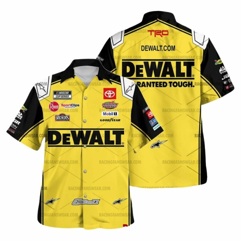 Christopher Bell Nascar Racing 2025 Dewalt Uniform Hawaiian Shirt 1