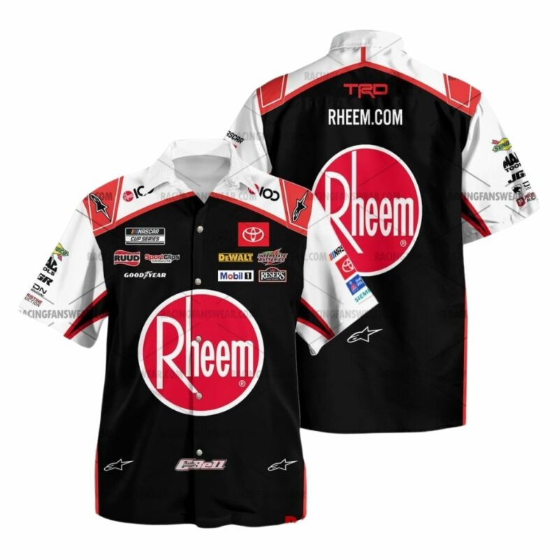 Christopher Bell Nascar Racing 2025 Rheem Uniform Hawaiian Shirt 1