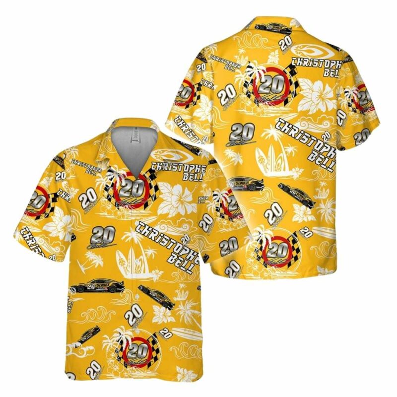 Christopher Bell Nascar Racing Floral Signature Tropical Hawaiian Shirt 1