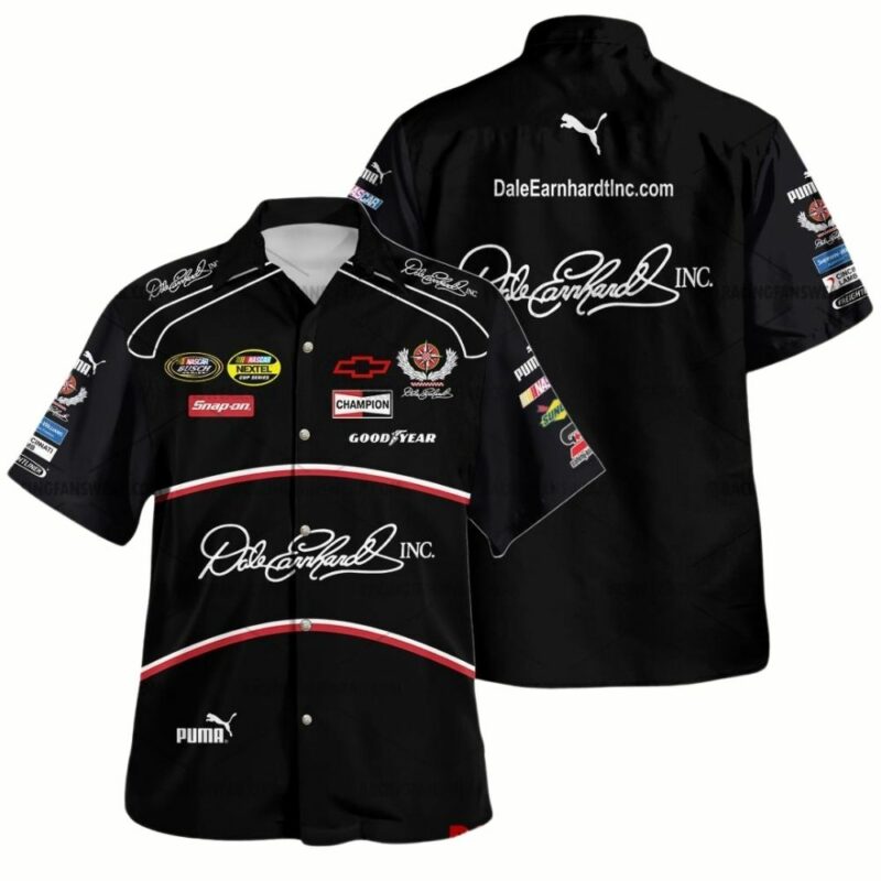 Dale Earnhardt Nascar Racing Signature Hawaiian Shirt 1