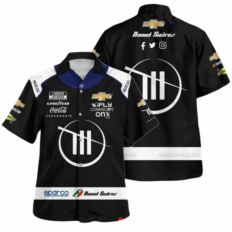 Daniel Suarez Nascar 2022 Racing Chevrolet Uniform Hawaiian Shirt 1