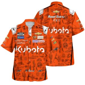 Daniel Suarez Nascar Racing 2024 Kubota Uniform Hawaiian Shirt