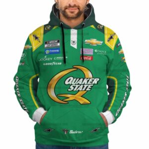 Daniel Suarez Nascar Racing 2024 Trackhouse Racing Quaker State Uniform All Over Print Hoodie