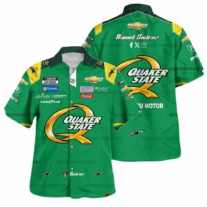 Daniel Suarez Nascar Racing 2024 Trackhouse Racing Quaker State Uniform Hawaiian Shirt