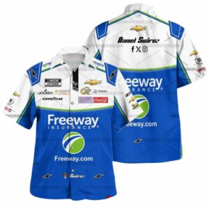 Daniel Suarez Nascar Racing 2025 Freeway Insurance Uniform Hawaiian Shirt