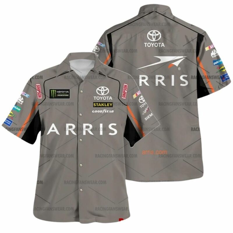 Daniel Suarez Nascar Racing Arris Toyota And Monster Energy Uniform Hawaiian Shirt 1