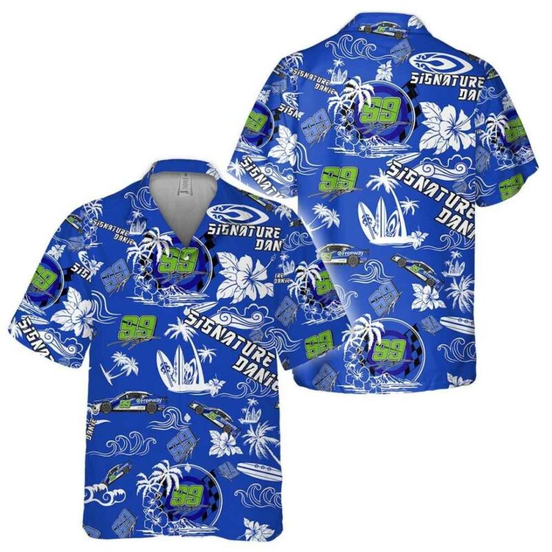 Daniel Suarez Nascar Racing Beach Tropical Hawaiian Shirt 1