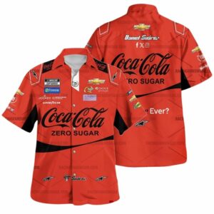 Daniel Suarez Nascar Racing Coca Cola Zero Sugar 2024 Uniform Hawaiian Shirt