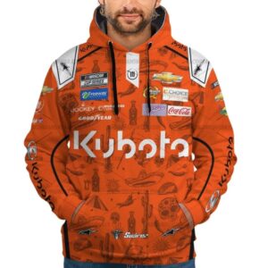 Daniel Suarez Nascar Racing Kubota 2024 Uniform All Over Print Hoodie