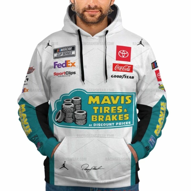 Denny Hamlin 11 Nascar 2023 Racing Mavis Tires Brakes Uniform 3D Hoodie 1