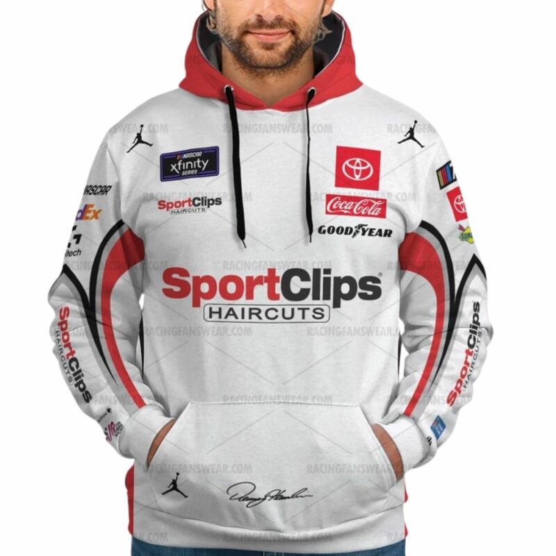 Denny Hamlin Nascar 2023 Racing Sportclips Haircuts Uniform 3D Hoodie 1