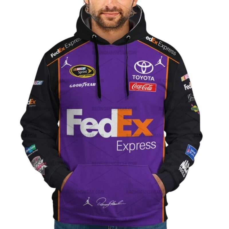 Denny Hamlin Nascar Racing 2007 Fedex Express Uniform 3D Hoodie 1