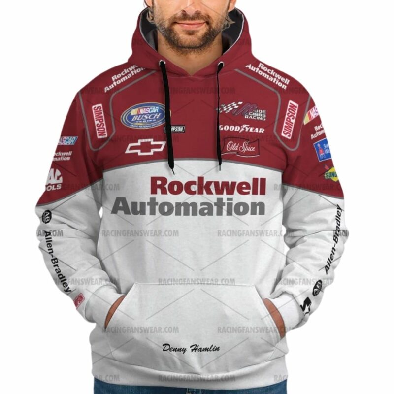 Denny Hamlin Nascar Racing 2007 Rockwell Automation Uniform 3D Hoodie 1