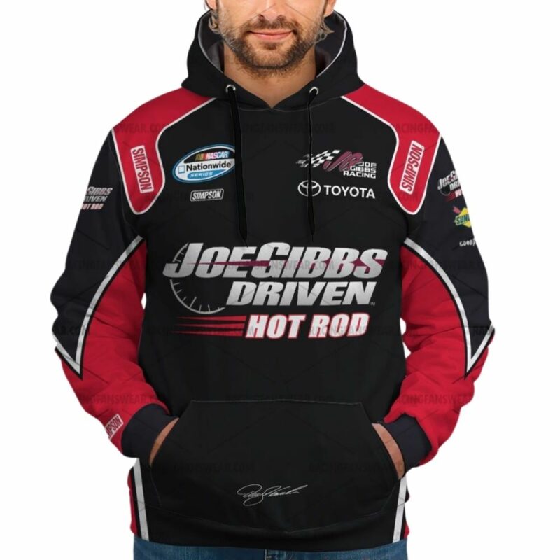 Denny Hamlin Nascar Racing 2008 Joe Gibbs Driven Hot Rod Uniform 3D Hoodie 1