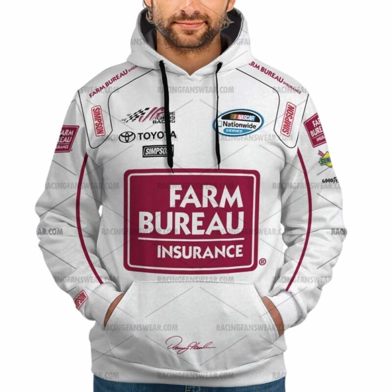 Denny Hamlin Nascar Racing 2009 Farm Bureau Insurance Uniform 3D Hoodie 1