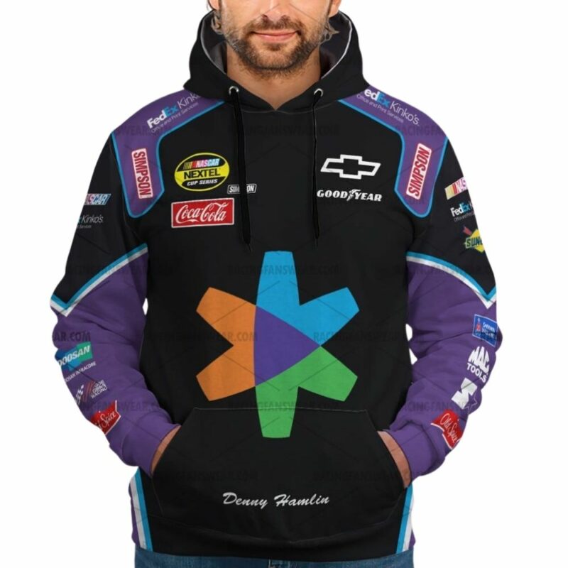Denny Hamlin Nascar Racing 2013 Coca Cola And Good Year Uniform 3D Hoodie 1