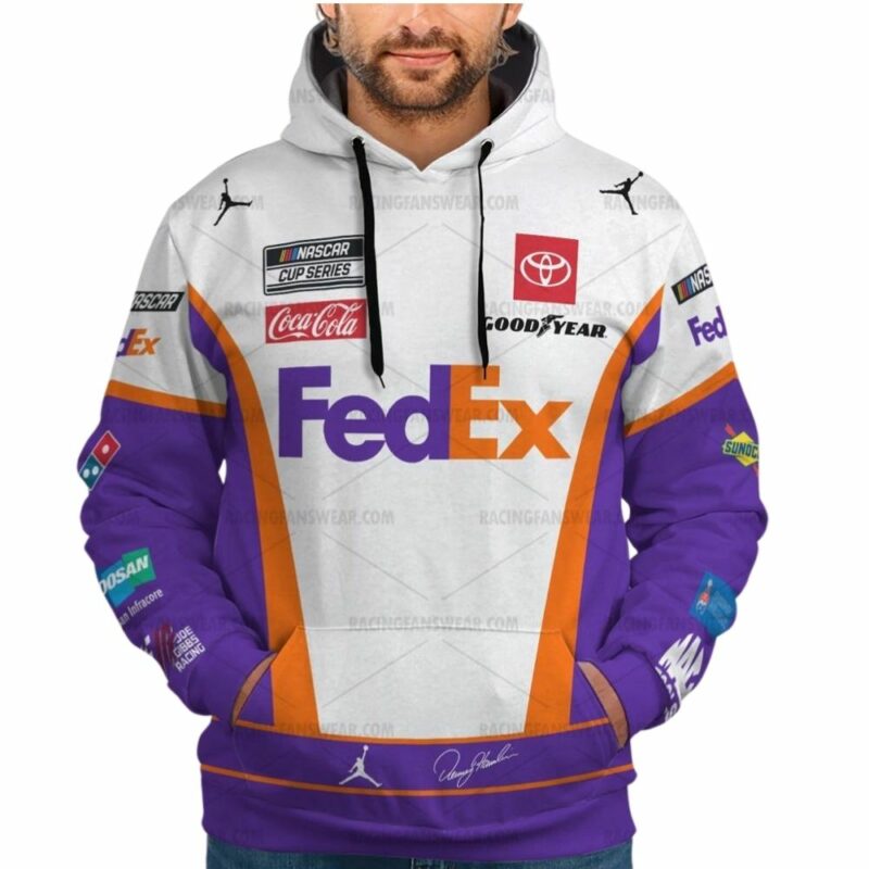 Denny Hamlin Nascar Racing 2022 Fedex Signature Uniform 3D Hoodie 1