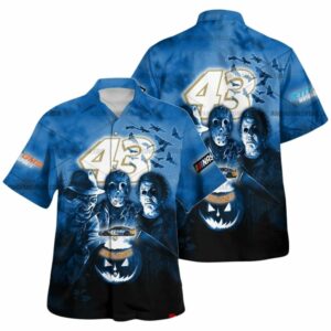 Erik Jones GMS Sports Nascar Racing With Friends Horror Halloween Hawaiian Shirt