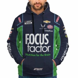 Erik Jones Nascar 2022 Racing Focus Factor Uniform All Over Print Hoodie