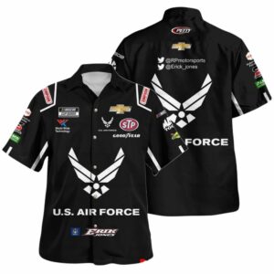 Erik Jones Nascar 2022 Racing US Air Force Uniform Hawaiian Shirt