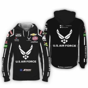 Erik Jones Nascar 2022 US Air Force Racing Uniform All Over Print Hoodie