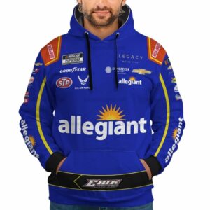 Erik Jones Nascar Racing 2023 Allegiant Uniform All Over Print Hoodie
