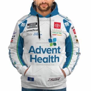 Erik Jones Nascar Racing 2025 Advent Health Uniform All Over Print Hoodie