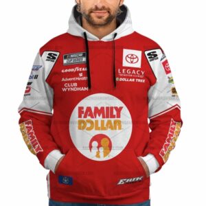 Erik Jones Nascar Racing 2025 Family Dollar Uniform All Over Print Hoodie