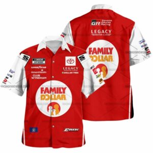 Erik Jones Nascar Racing 2025 Family Dollar Uniform Hawaiian Shirt