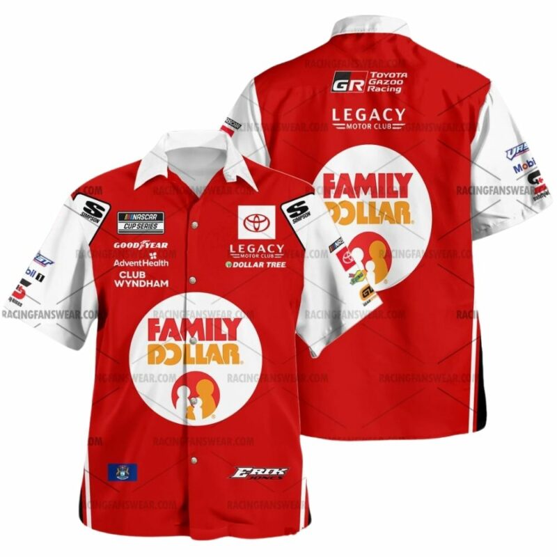 Erik Jones Nascar Racing 2025 Family Dollar Uniform Hawaiian Shirt 1