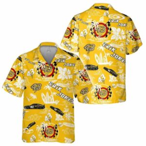 Erik Jones Nascar Racing Coconut Beach Tropical Hawaiian Shirt
