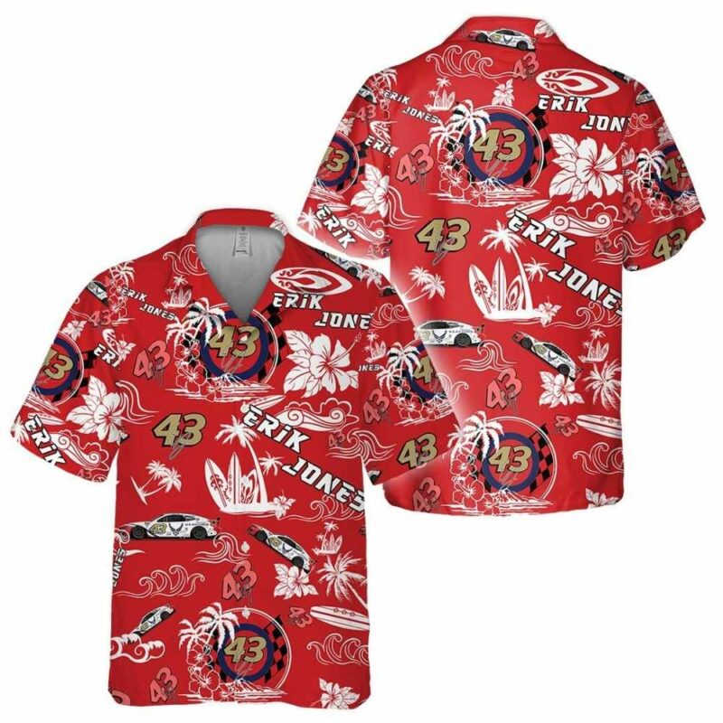 Erik Jones Nascar Racing Floral Flower Tropical Hawaiian Shirt 1