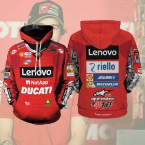 Francesco Bagnaia MotoGP Racing All-over Print Hoodie