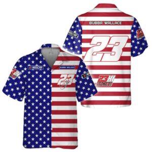 Independence Day Bubba Wallace Nascar Racing Hawaiian Shirt