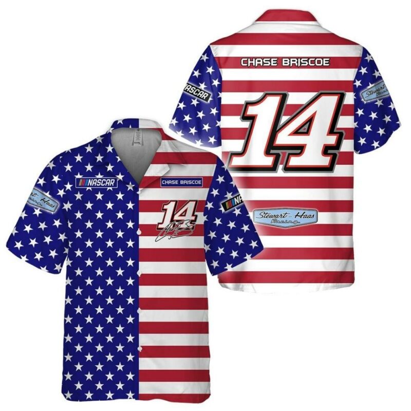Independence Day Chase Briscoe Nascar Racing Siganture Hawaiian Shirt 1