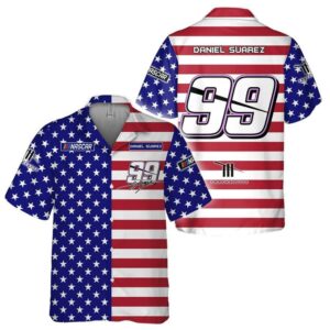 Independence Day Daniel Suarez Nascar Racing Hawaiian Shirt