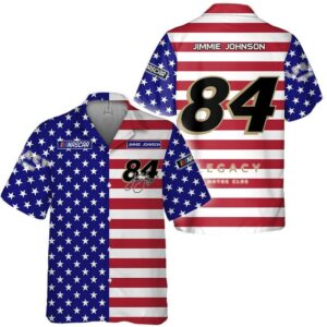 Independence Day Jimmie Johnson Nascar Racing Signature Hawaiian Shirt