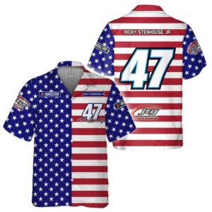 Independence Day Ricky Stenhouse Jr Nascar Racing Hawaiian Shirt
