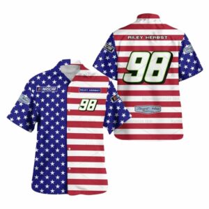 Independence Day Riley Herbst Nascar Racing For 4Th Of July Hawaiian Shirt