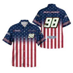 Independence Day Riley Herbst Nascar Racing Hawaiian Shirt