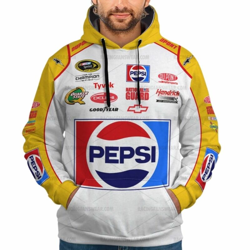 Jeff Gordon 24 Nascar Racing Pepsi Uniform 3D Hoodie 1