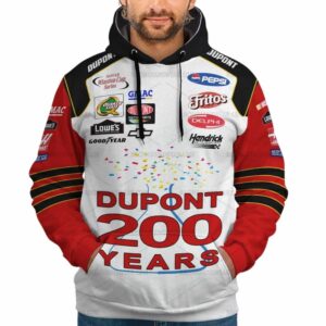 Jeff Gordon Nascar 2002 Racing Dupont 200 Years Uniform All Over Print Hoodie