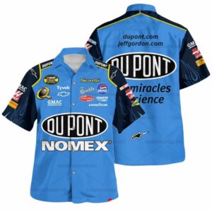Jeff Gordon Nascar 2007 Racing Dupont Nomex Uniform Hawaiian Shirt