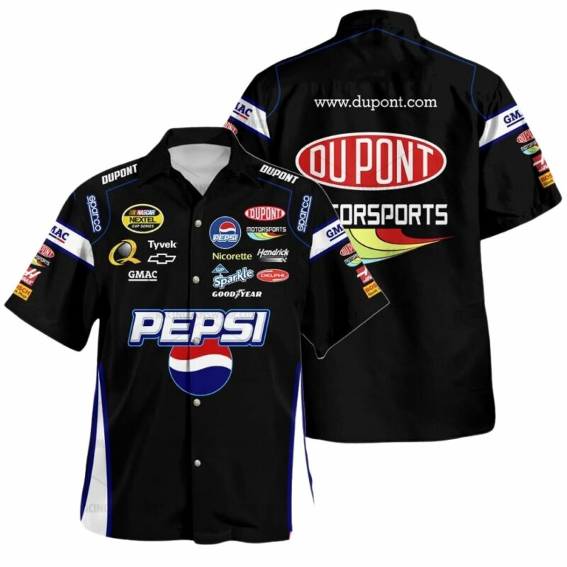 Jeff Gordon Nascar Pepsi Racing Uniform Hawaiian Shirt 1