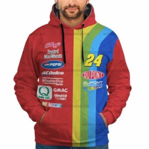 Jeff Gordon Nascar Racing 1990S Uniform All Over Print Hoodie