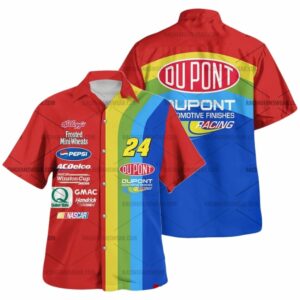 Jeff Gordon Nascar Racing 1990S Uniform Hawaiian Shirt