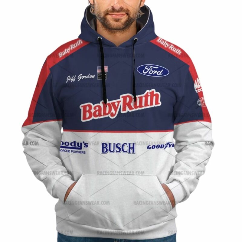 Jeff Gordon Nascar Racing 1992 Baby Ruth Uniform 3D Hoodie 1